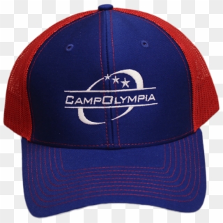 Red & Blue Logo Trucker Hat - Baseball Cap Clipart
