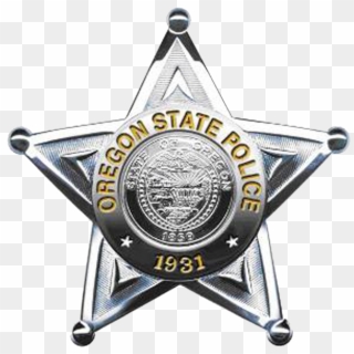 State Police Badge - Oregon State Trooper Badge Clipart