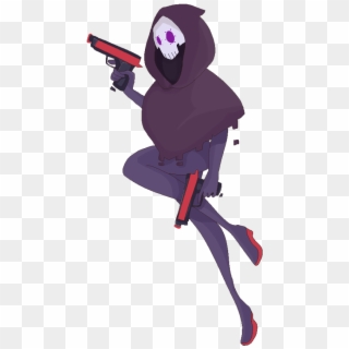 Sombra Transparent Pixel - Reaper From Overwatch As A Female Clipart