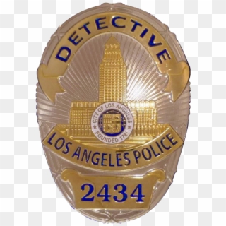 Badge Of A Los Angeles Police Department Detective - Los Angeles Detective Badge Clipart