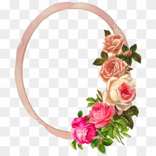 Frame Rose Digital Image Flower - Flower Photo Frame Png Clipart