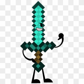 Minecraft Diamond Sword Png Clipart