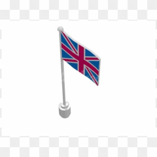 Flag On Flagpole, Wave With Great Britain Print - Flag Clipart