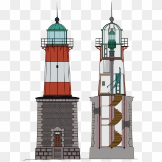 Open - Lighthouse Cross Section Clipart