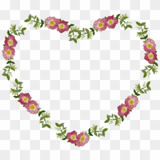 Floral Flower Frame Heart 1490236 - Love You Babu Whatsapp Dp Clipart