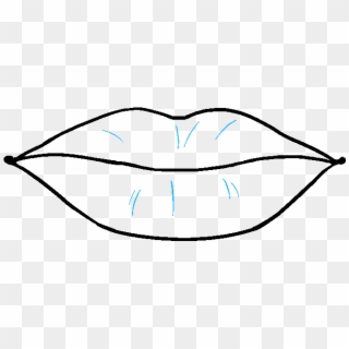 How To Draw Really Easy Tutorial Step - Drawing Picture Of Lip Clipart