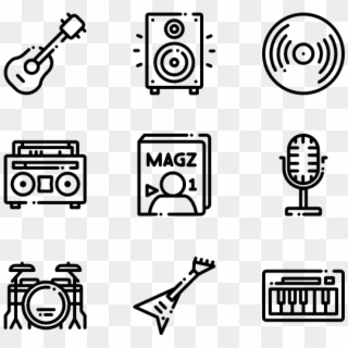 Music Store - Hand Drawn Icon Png Clipart