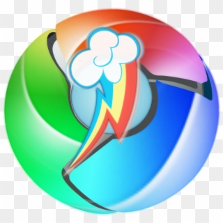 Posted Image - Rainbow Dash Google Chrome Icon Clipart