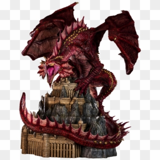 Dungeons & Dragons - D&d Red Dragon Statue Clipart