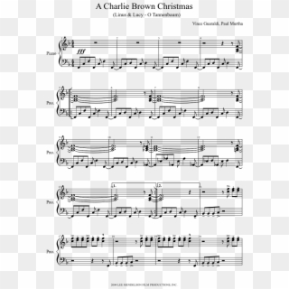 A Charlie Brown Christmas Sheet Music Composed By Vince - Vow To Thee My Country Sheet Music Clipart