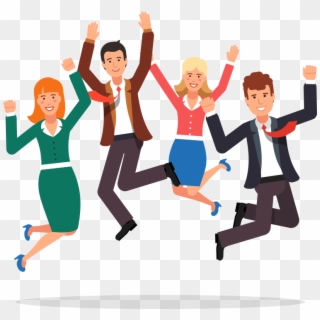 Happy Business People Jumping , Png Download - Happy Business People Jumping Clipart