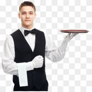 Waiter With Tray Png Clipart