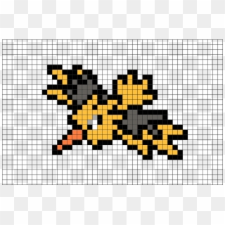 2 Download The Template - Zapdos Pixel Art Clipart