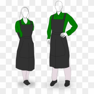 Clothing Waiter Apron Uniform Dress - Waiting Staff Clipart - Png Download