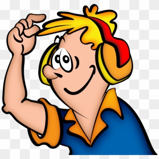 This Free Icons Png Design Of Boy With Headphone Clipart