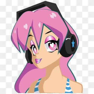 This Free Icons Png Design Of Woman With Headphones Clipart
