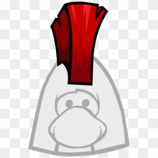 Mohawk Png - Up Sweep Club Penguin Clipart