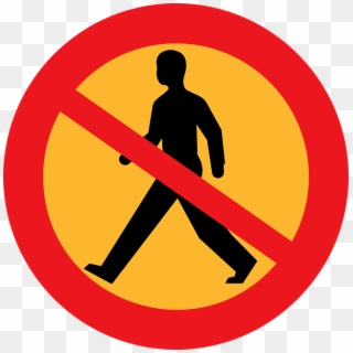 Sidewalk Clipart Transparent - No Entry Sign Vector - Png Download