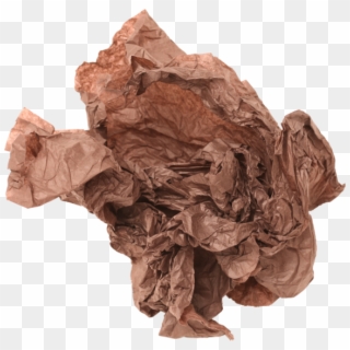 Crumpled Paper - Chocolate Clipart