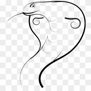 Clip Art Black And White Stock Clipart Cobra - Cobra Line Drawing - Png Download