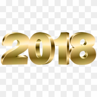 2018 Gold Png Clipart Image - 2018 With Transparent Background
