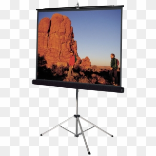 Da-lite Picture King Projection Screen With Tripod Clipart