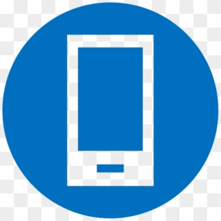 Mobile Icon Png Blue - Mobile Phone Icon Png Blue Clipart
