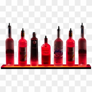 2ft Red Light Shelf White Background - Liquor Bottle With White Background Clipart