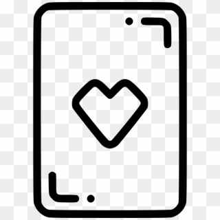 Casino Playing Card Heart Gamble Luck Comments - Gambling Clipart