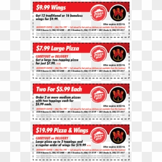Pizza Hut Coupons - Flyer Clipart