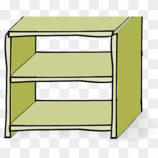 Shelf Clipart Small Cupboard - Clipart Of Shelf - Png Download