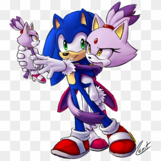 Baby Blaze The Cat And Silver The Hedgehog Clipart