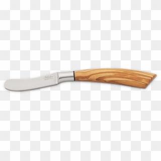 Cheese Spreader Wood Handle - Utility Knife Clipart