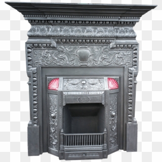 Cast Iron Victorian Fireplace Transparent Background - Victorian Fireplace Transparent Background Clipart
