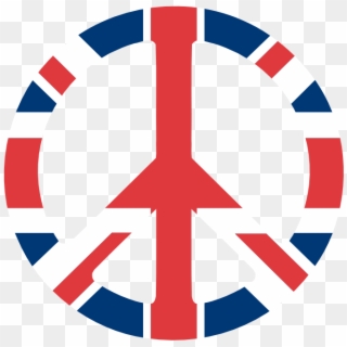 Scalable Vector Graphics Uk Flag Peace Sign Scallywag - Union Jack In Heart Peace Sign Clipart