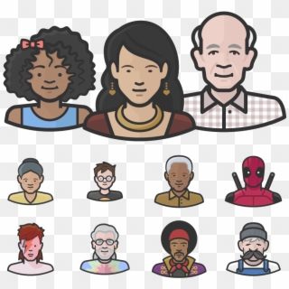 Diversity Avatars Preview - Cartoon Clipart