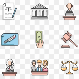 Law And Justice - Cartoon Clipart