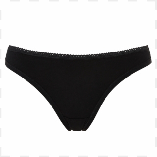 Thong In Black - Undergarment Clipart