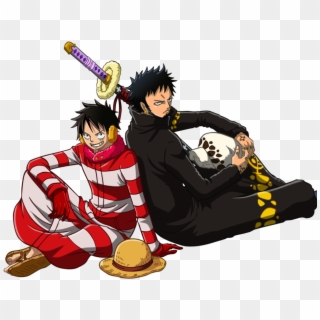 Luffy And Law By Narusailor - Monkey D Luffy Best Friend Clipart