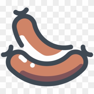 Barbecue Clipart Bbq Sausage - Sausage Icon Png Transparent Png