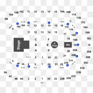 Full Map - San Diego Pechanga Arena Muse Seating Chart Clipart