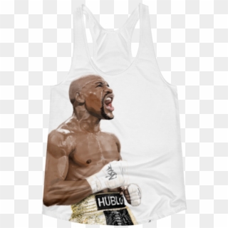 Mayweather Painted Women's Racerback Tank - Active Tank Clipart