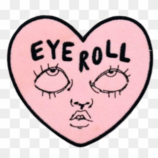 Eyeroll Eye Heart Eyes Look Doodle Eyerolling Clipart