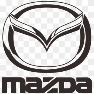 Mazda Logo Vector Part 2 Black White Automaker Company - Mazda Logo Clipart