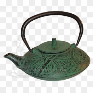 Green Cast Iron Teapot Clipart