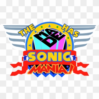 The Made Has Sonic Mania Logo - Sonic Mania Clipart