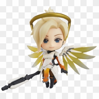 Mercy Classic Skin 4” Nendoroid Action Figure - Cute But Deadly Overwatch Mystery Figure Clipart