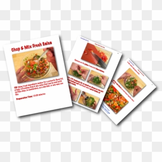 Chop And Mix Fresh Salsa Picture Book Recipe - Dish Clipart