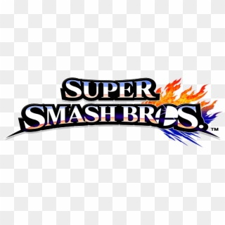 Smash Bros Logo Png - Super Smash Bros 4 Title Clipart