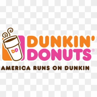 Dunkin Donuts America Runs On Dunkin Logo Clipart
